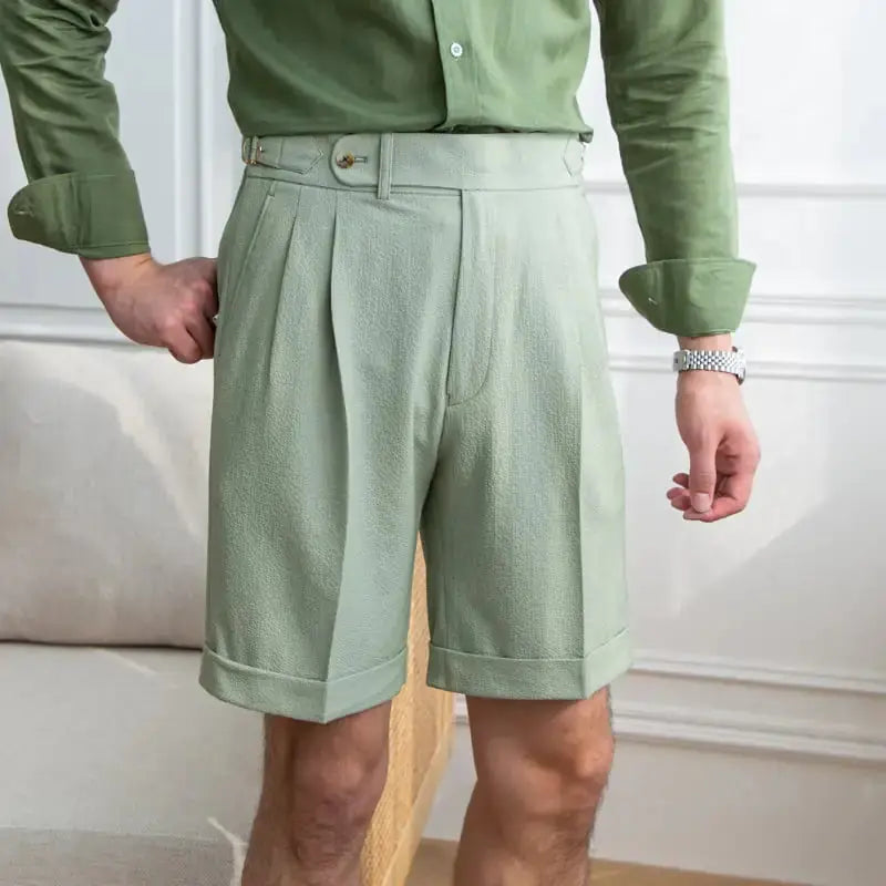 Slim Casual Seersucker Shorts for Men EZE®