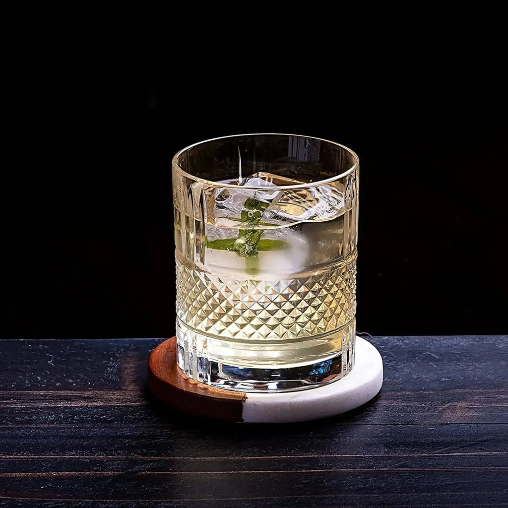 The Connoisseur's Set - Whiskey Stones & Reserve Whiskey Crystal Glass EZE®