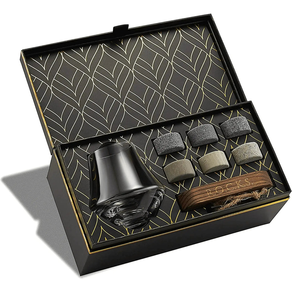 The Connoisseur's Set - Whiskey Stones & Crystal Nosing Tasting Glass EZE®