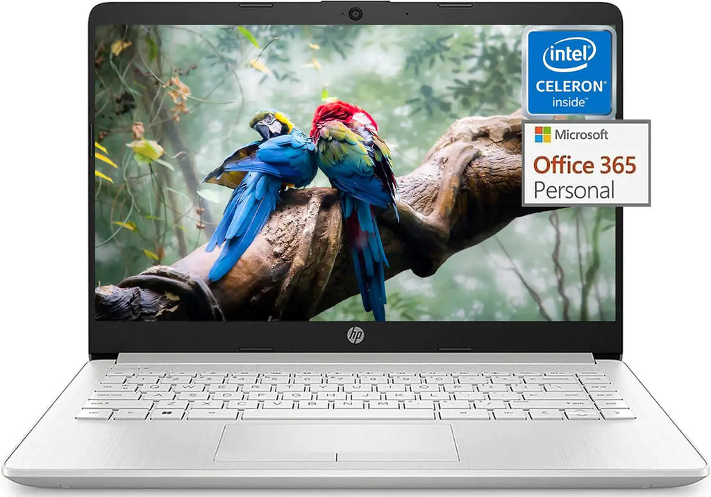 HP Stream 14-inch Slim 2023 College Laptop - Intel Celeron, 16GB RAM, 320GB Storage, Silver, Win 11 S EZE®