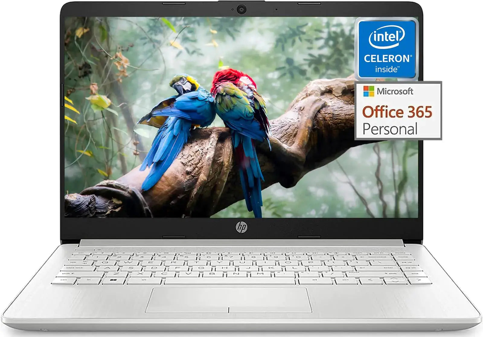 HP Stream 14-inch Slim 2023 College Laptop - Intel Celeron, 16GB RAM, 320GB Storage, Silver, Win 11 S EZE®