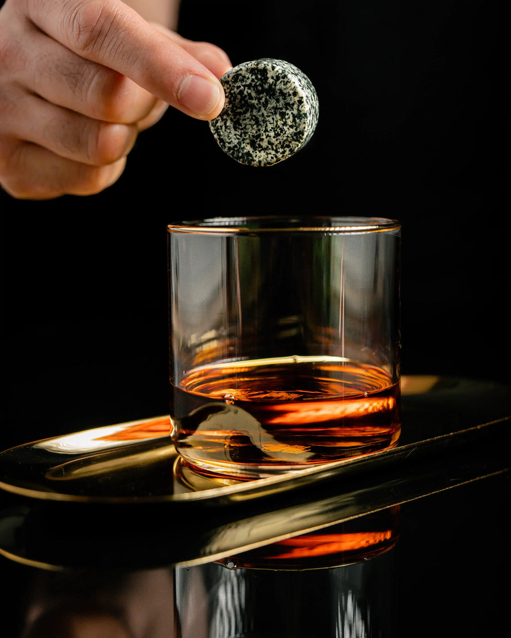 The Connoisseur's Set - Whiskey Stones & Twist Glass Edition EZE®