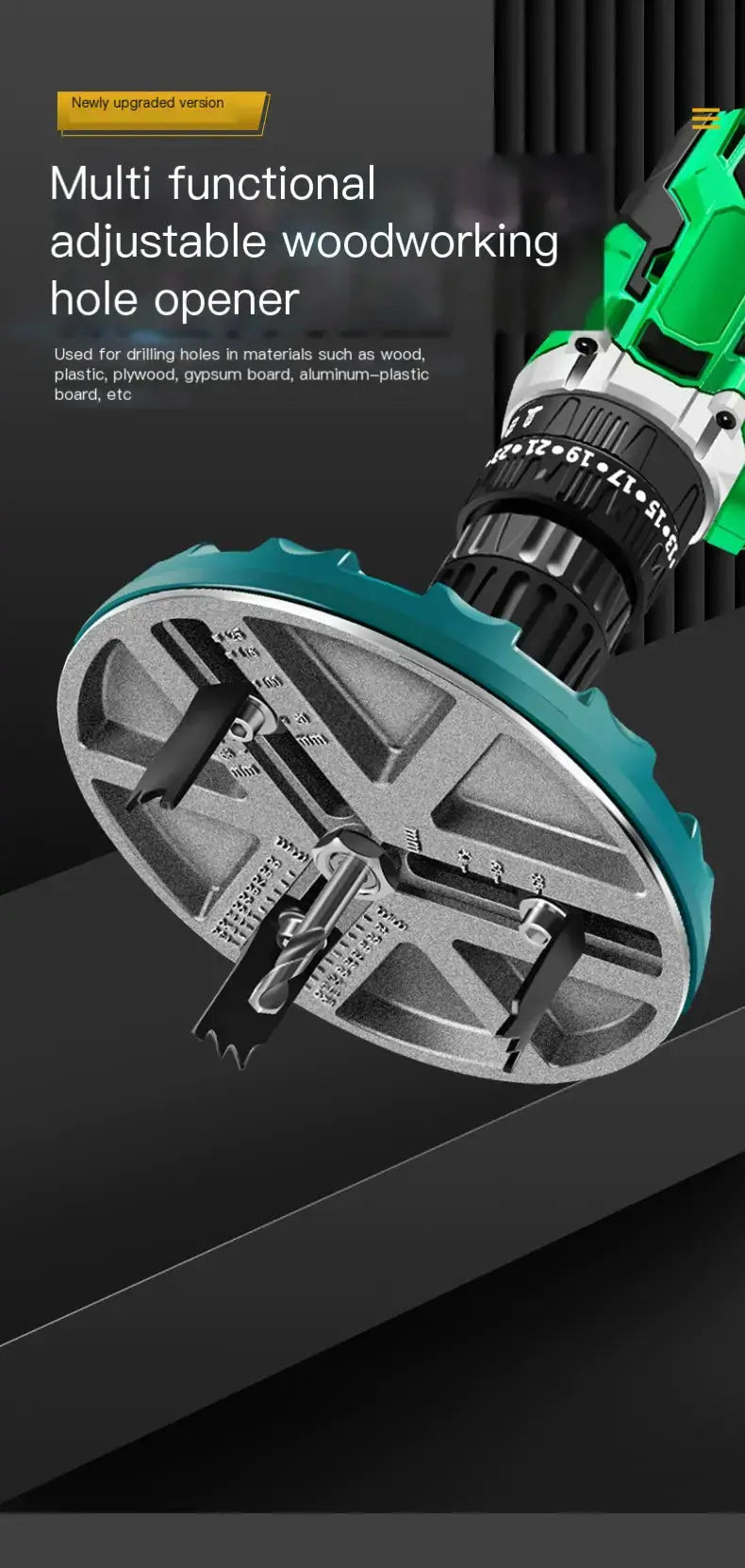 VersaCut Adjustable Wood Hole Saw EZE®