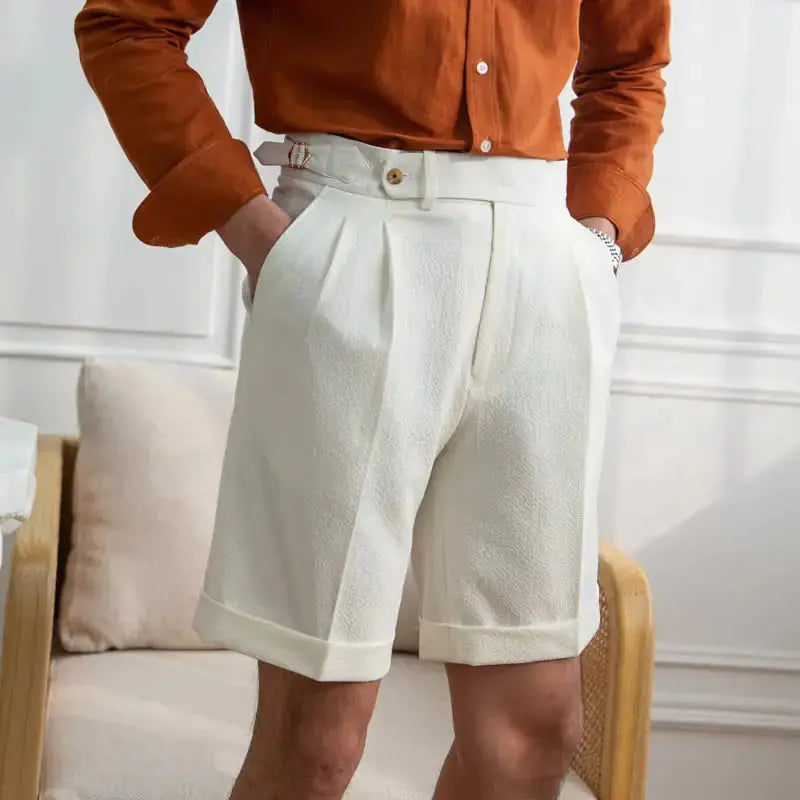 Slim Casual Seersucker Shorts for Men EZE®