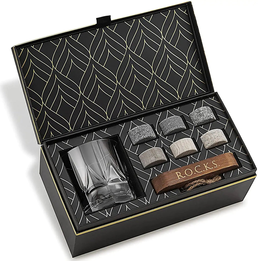 The Connoisseur's Set - Whiskey Stones & Imperial Whiskey Glass EZE®