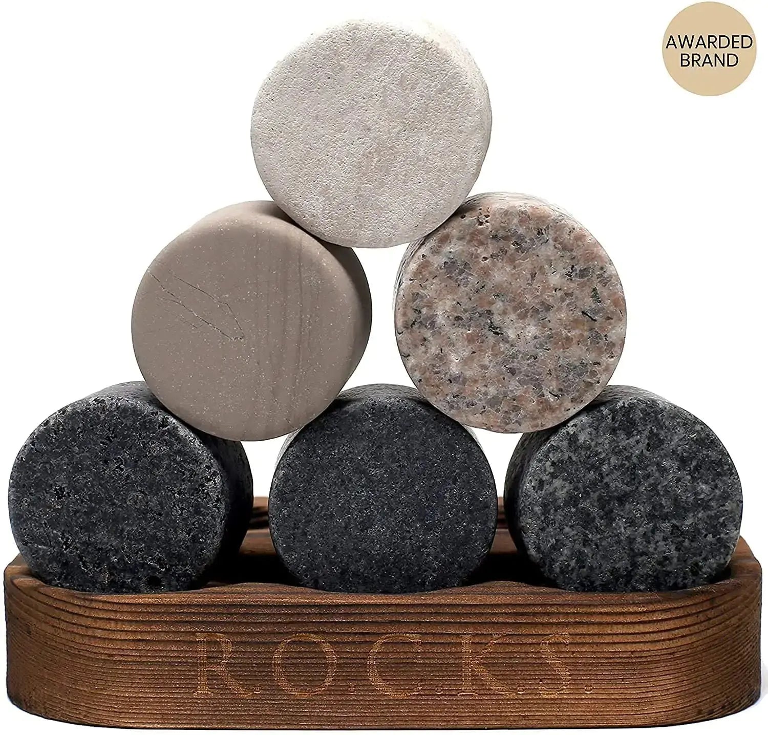 The Connoisseur's Set - Whiskey Stones & Reserve Whiskey Crystal Glass EZE®