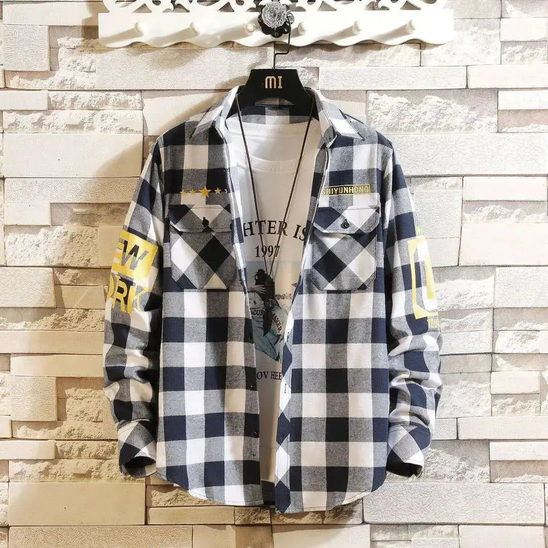 Slim Fit Casual Plaid Shirt for Men EZE Solution