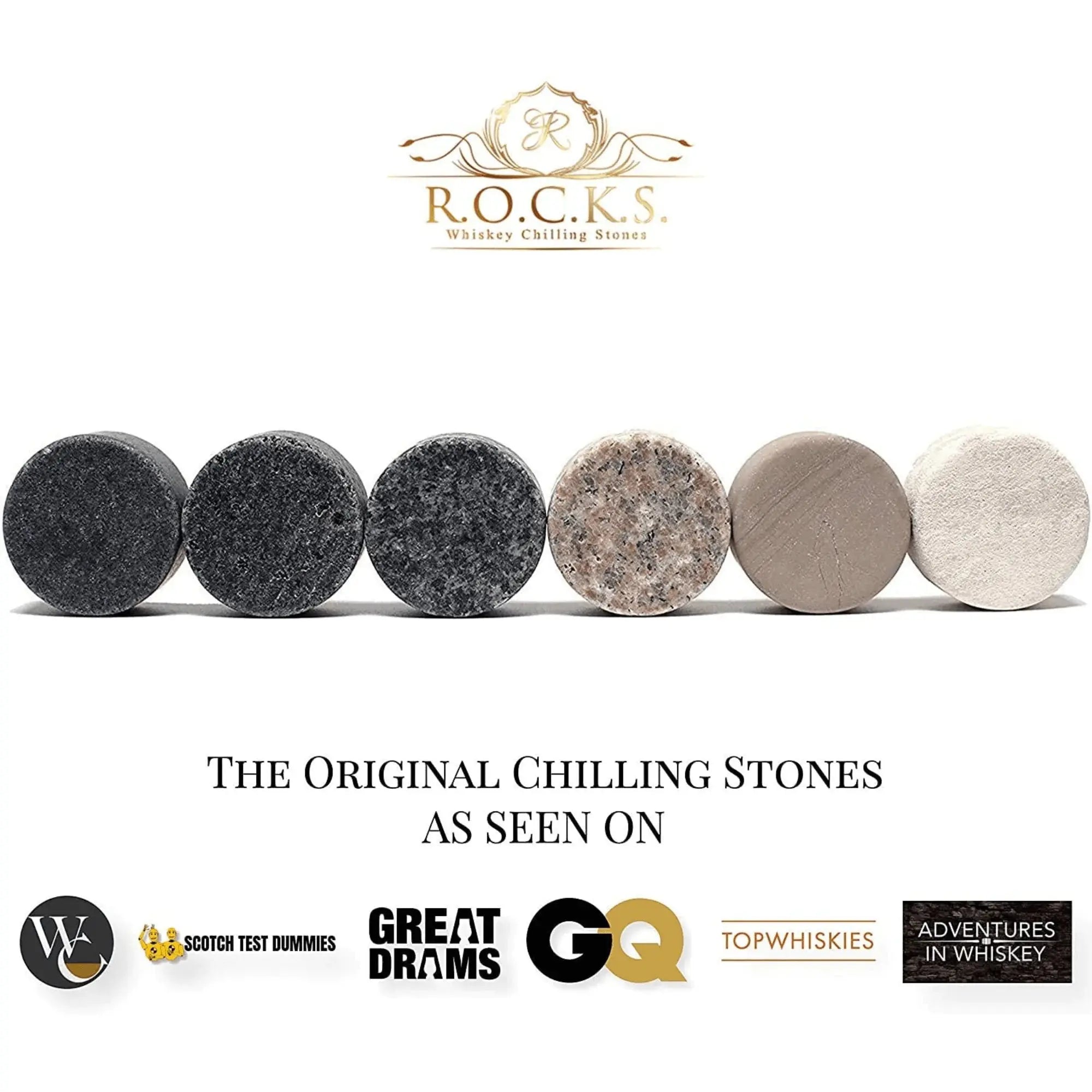 The Connoisseur's Set - Whiskey Stones & Palm Glass Edition EZE®